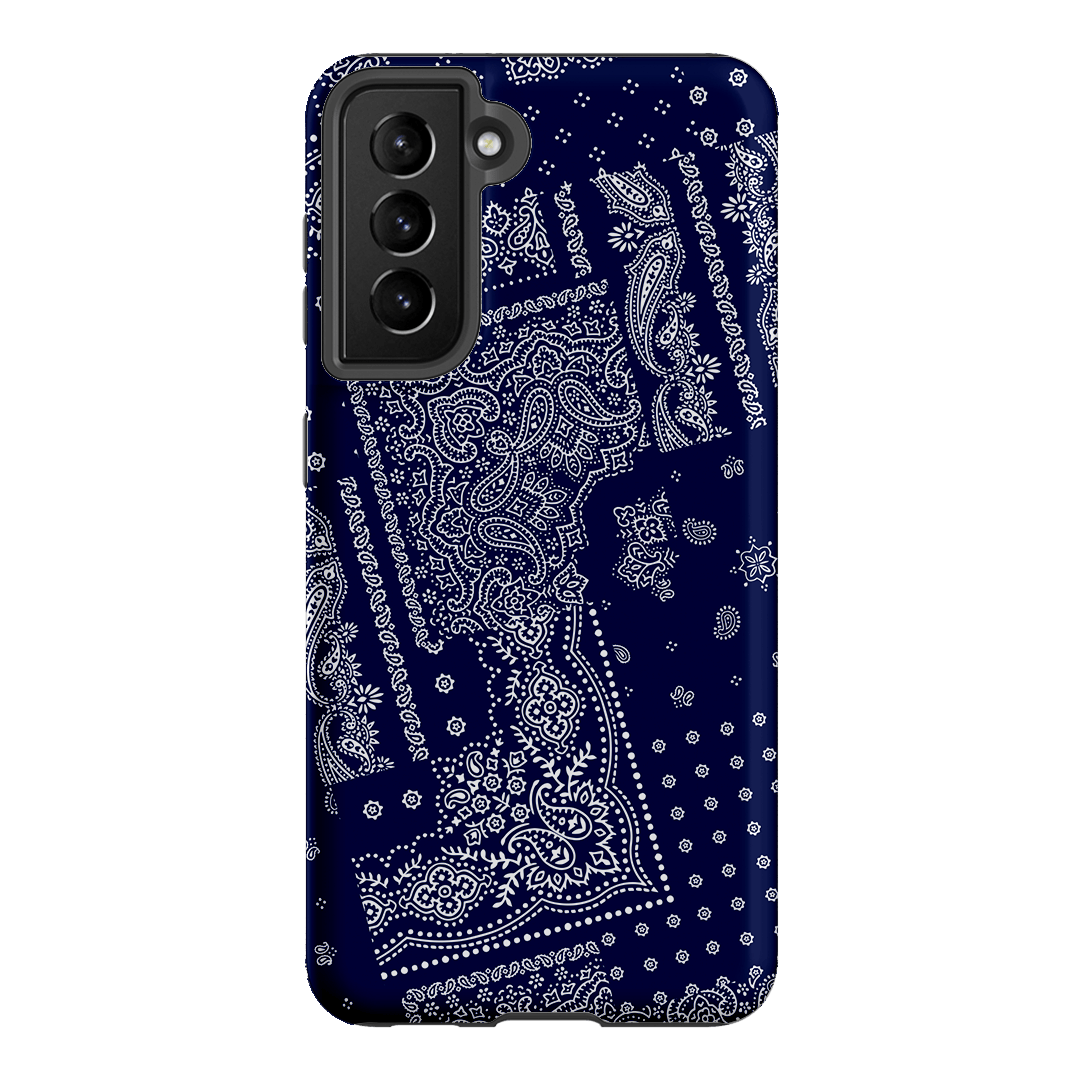 Paisley Indigo Printed Phone Cases Samsung Galaxy S21 / Armoured by The Dairy - The Dairy