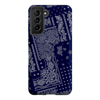 Paisley Indigo Printed Phone Cases Samsung Galaxy S21 / Armoured by The Dairy - The Dairy