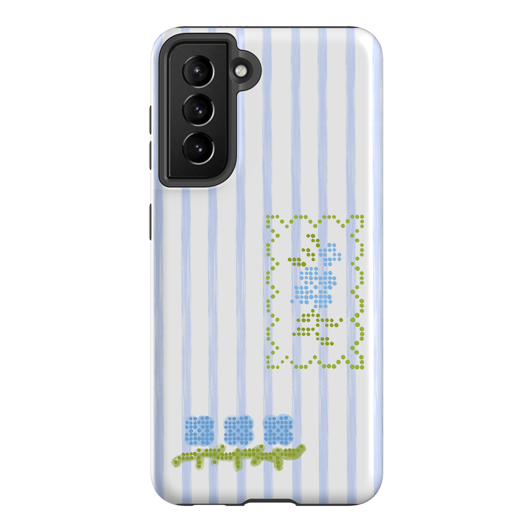 Patchwork Blue Printed Phone Cases Samsung Galaxy S21 / Armoured by Kayla Carr - The Dairy