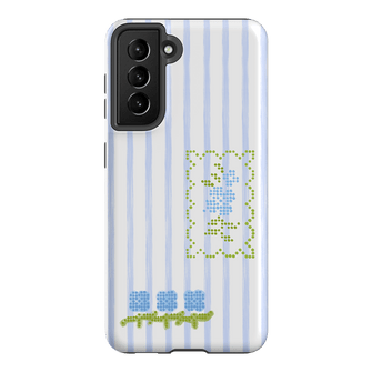 Patchwork Blue Printed Phone Cases Samsung Galaxy S21 / Armoured by Kayla Carr - The Dairy