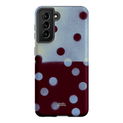Plum Polka Dot Printed Phone Cases Samsung Galaxy S21 / Armoured by Jasmine Dowling - The Dairy