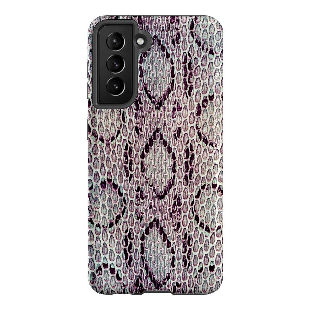 Plum Python Printed Phone Cases Samsung Galaxy S21 / Armoured by The Dairy - The Dairy