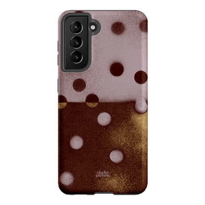 Rust Polka Dot Printed Phone Cases Samsung Galaxy S21 / Armoured by Jasmine Dowling - The Dairy