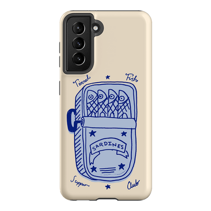 Sardine Social Blue Printed Phone Cases Samsung Galaxy S21 / Armoured by The Dairy - The Dairy