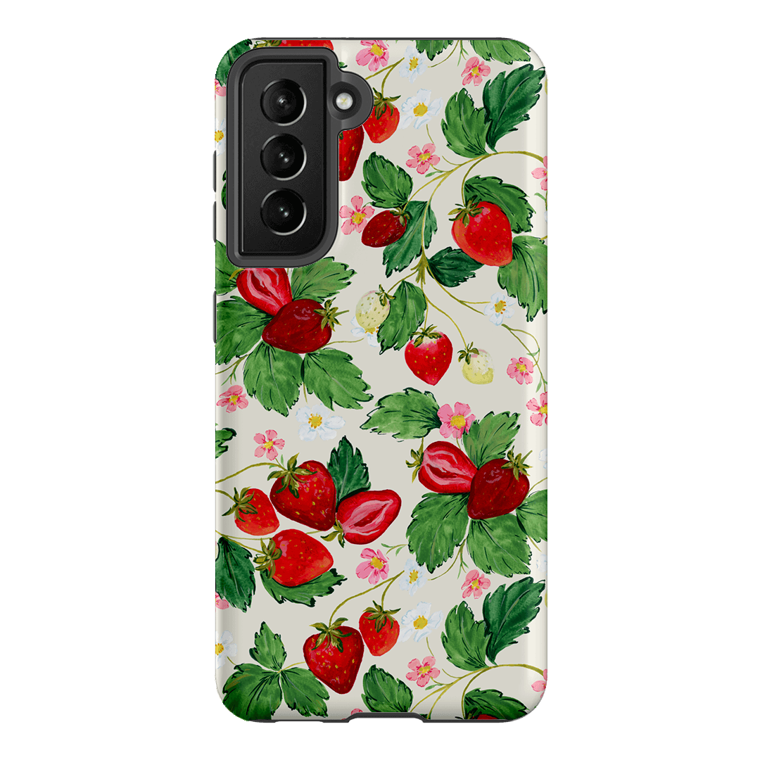 Strawberry Patch Printed Phone Cases Samsung Galaxy S21 / Armoured by Ellie Mae - The Dairy