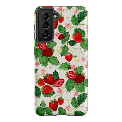 Strawberry Patch Printed Phone Cases Samsung Galaxy S21 / Armoured by Ellie Mae - The Dairy