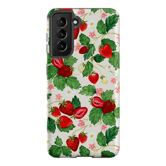 Strawberry Patch Printed Phone Cases Samsung Galaxy S21 / Armoured by Ellie Mae - The Dairy