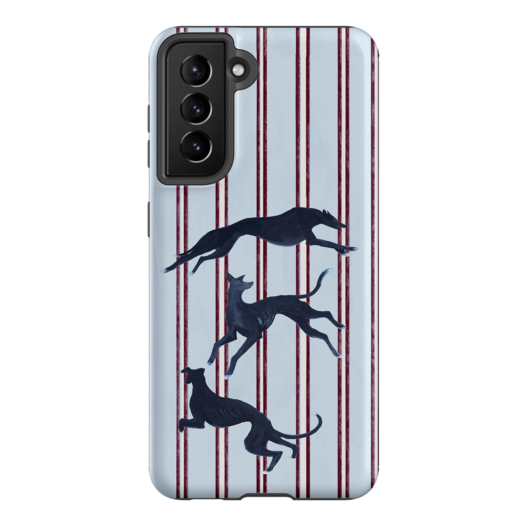 Stripey Hounds Printed Phone Cases Samsung Galaxy S21 / Armoured by Lisa Hu - The Dairy