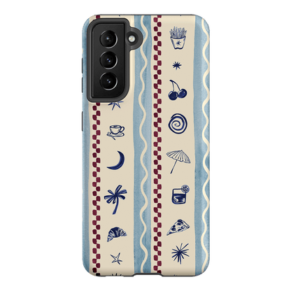 Summer Snacks Blue Printed Phone Cases Samsung Galaxy S21 / Armoured by Charlie Taylor - The Dairy