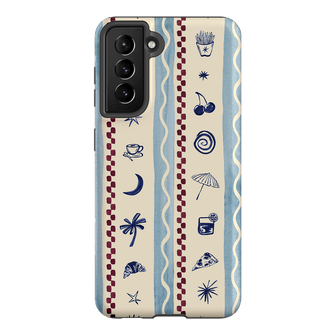 Summer Snacks Blue Printed Phone Cases Samsung Galaxy S21 / Armoured by Charlie Taylor - The Dairy