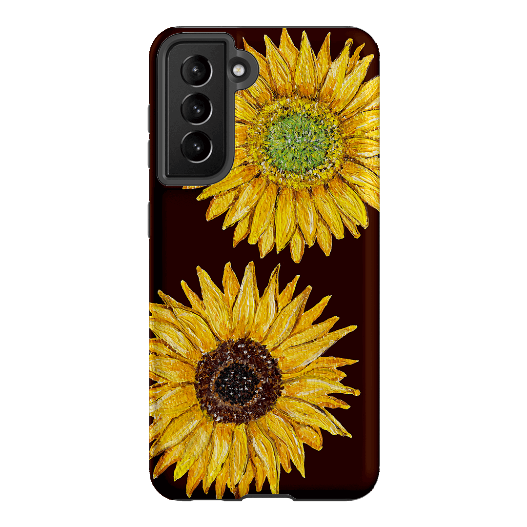 Sunflower Brown Printed Phone Cases Samsung Galaxy S21 / Armoured by BG. Studio - The Dairy