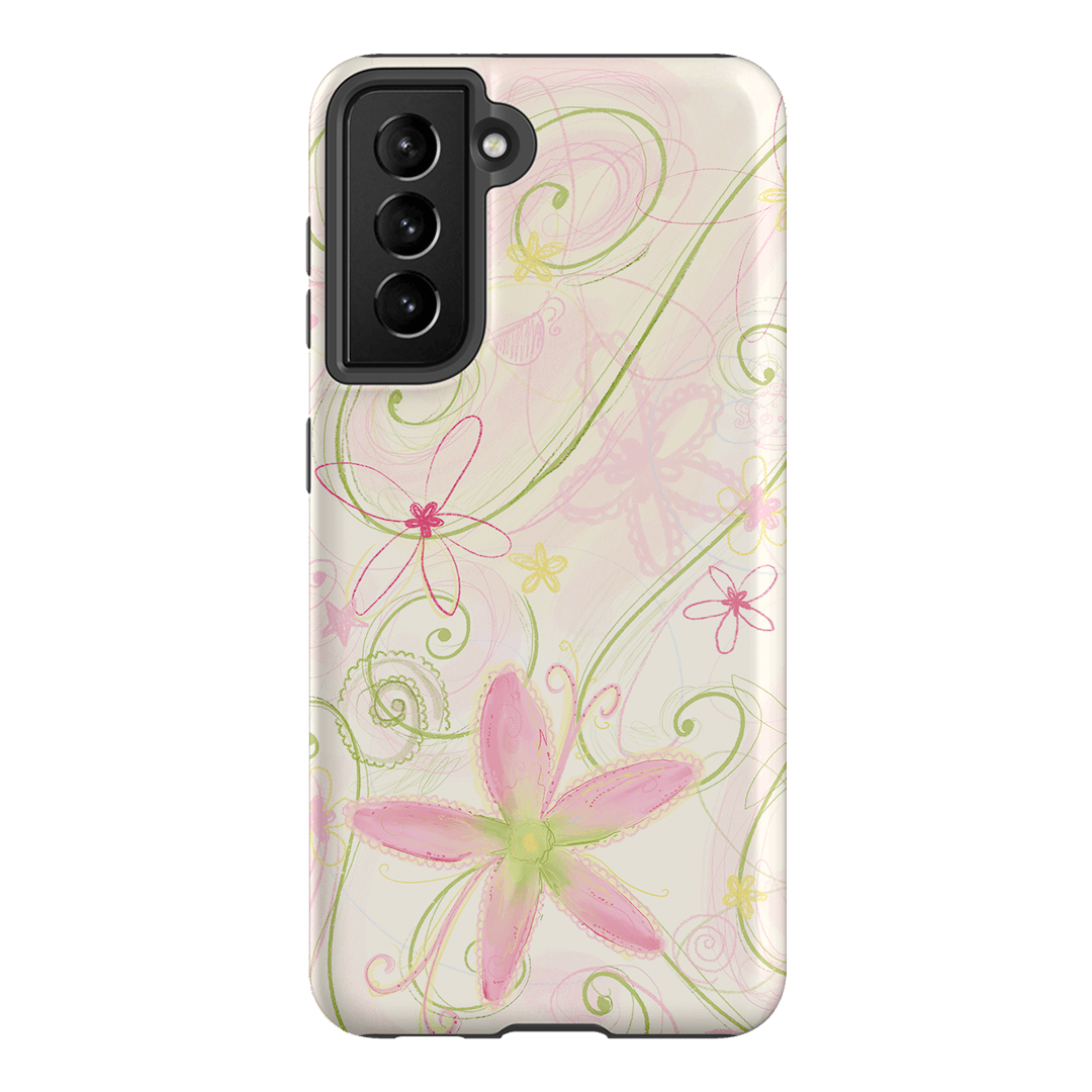 Swirl Pink Printed Phone Cases Samsung Galaxy S21 / Armoured by Kayla Carr - The Dairy