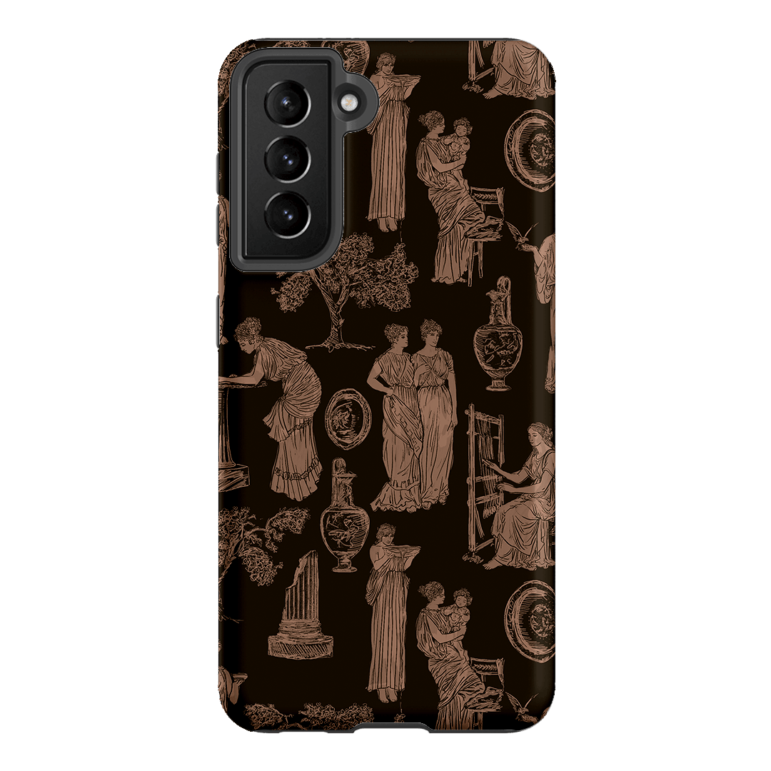 Symposium Burnt Umber Printed Phone Cases Samsung Galaxy S21 / Armoured by Veronica Tucker - The Dairy