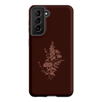 Wildflowers Mocha Printed Phone Cases Samsung Galaxy S21 / Armoured by Typoflora - The Dairy