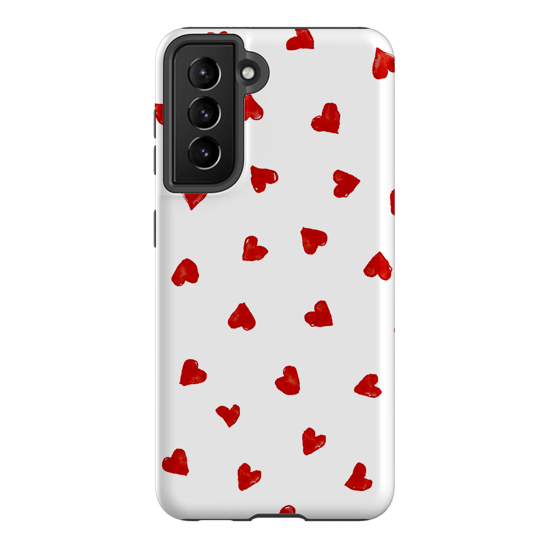 Love Hearts Printed Phone Cases Samsung Galaxy S21 / Armoured by Oak Meadow - The Dairy