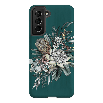 Teal Native Printed Phone Cases Samsung Galaxy S21 / Armoured by Typoflora - The Dairy