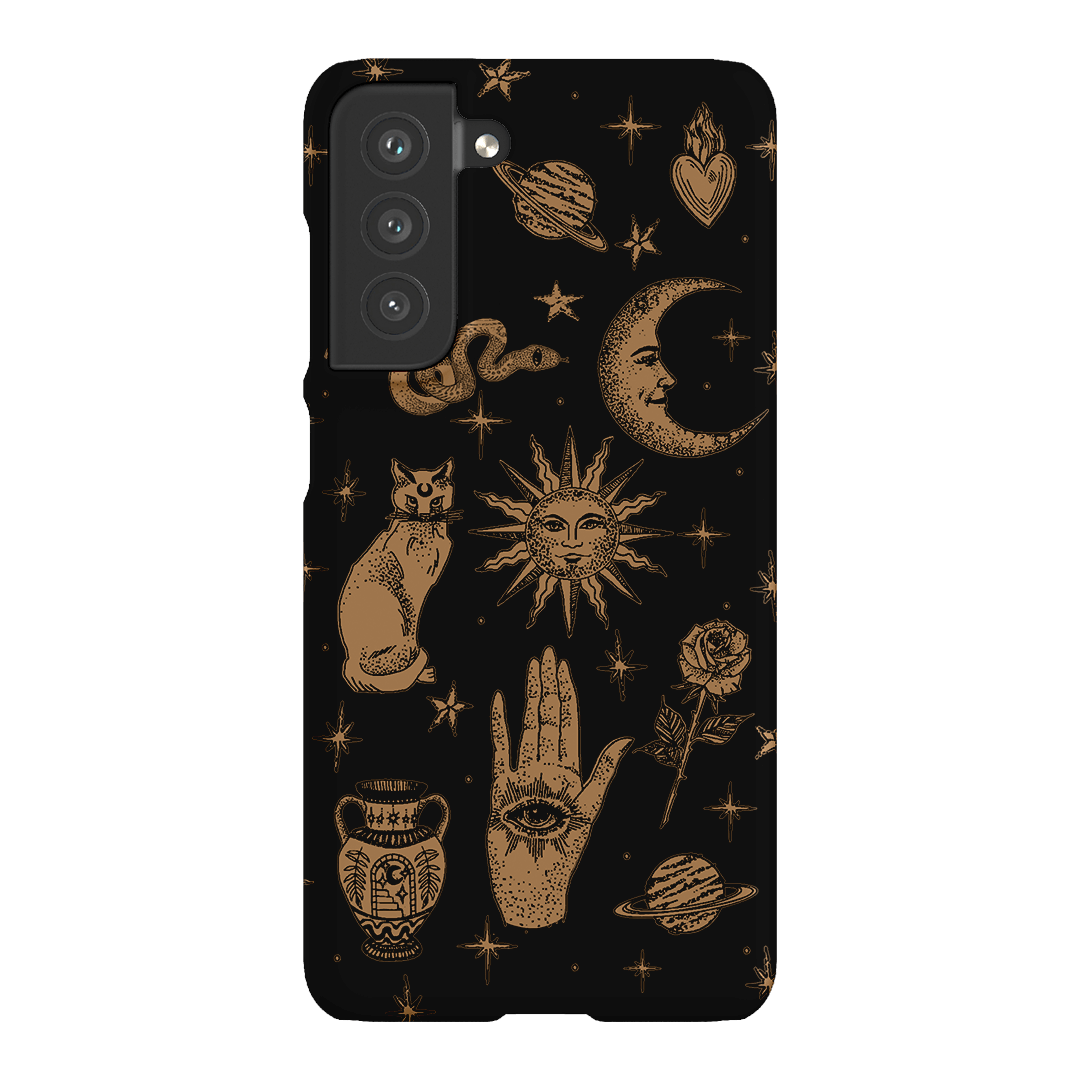 Astro Flash Noir Printed Phone Cases Samsung Galaxy S21 FE / Snap by Veronica Tucker - The Dairy