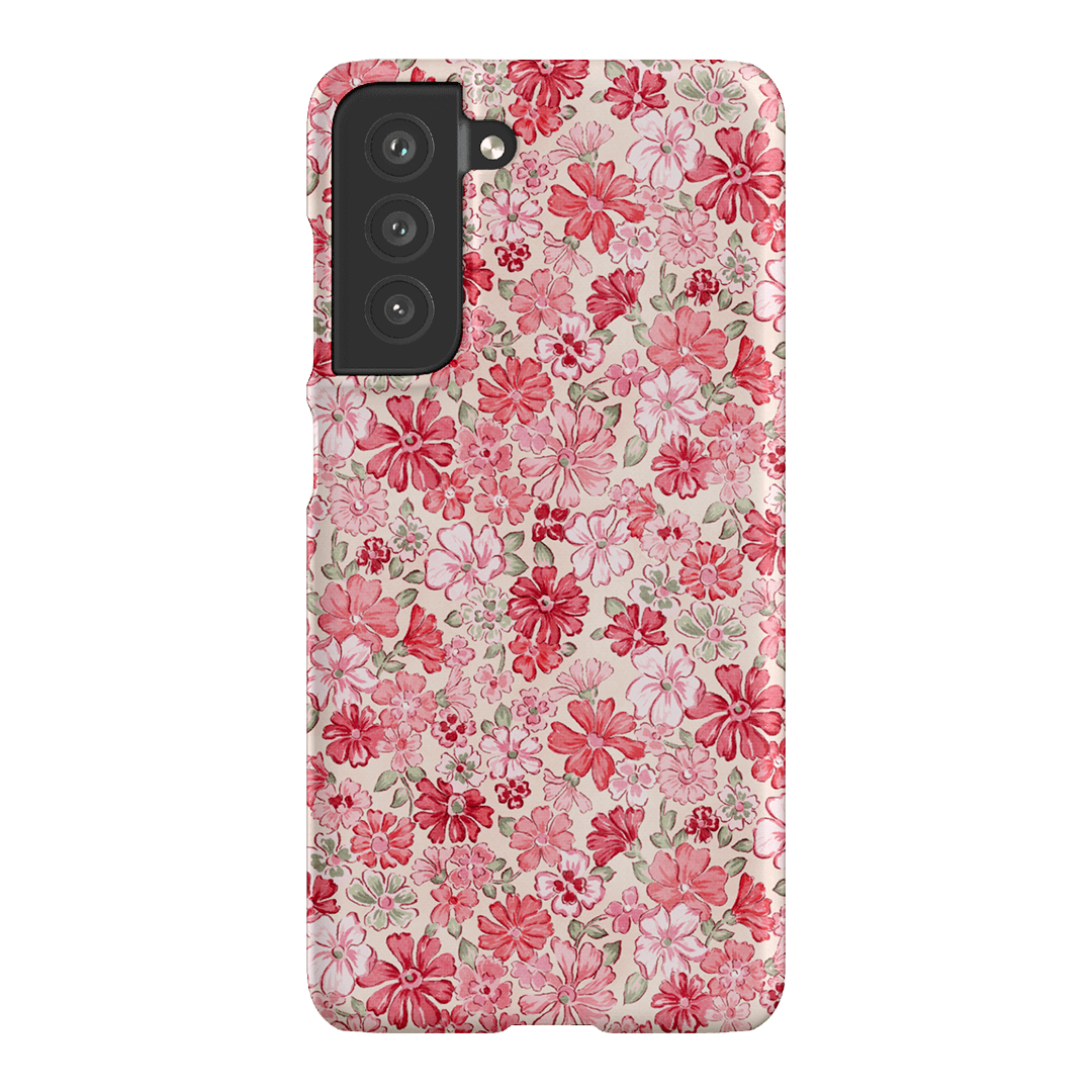 Strawberry Kiss Printed Phone Cases Samsung Galaxy S21 FE / Snap by Oak Meadow - The Dairy
