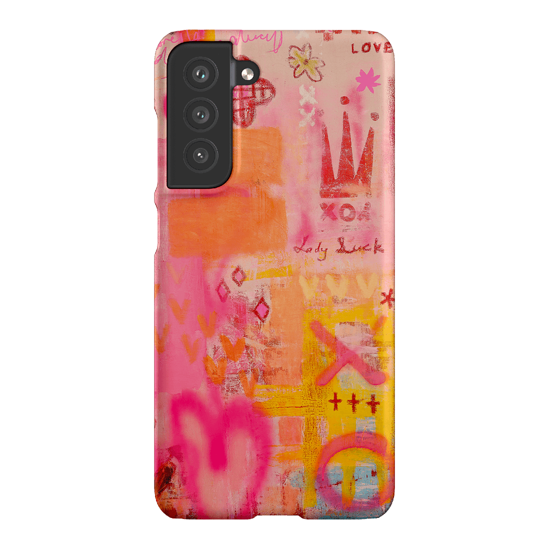 Lady Luck Printed Phone Cases Samsung Galaxy S21 FE / Snap by Jackie Green - The Dairy