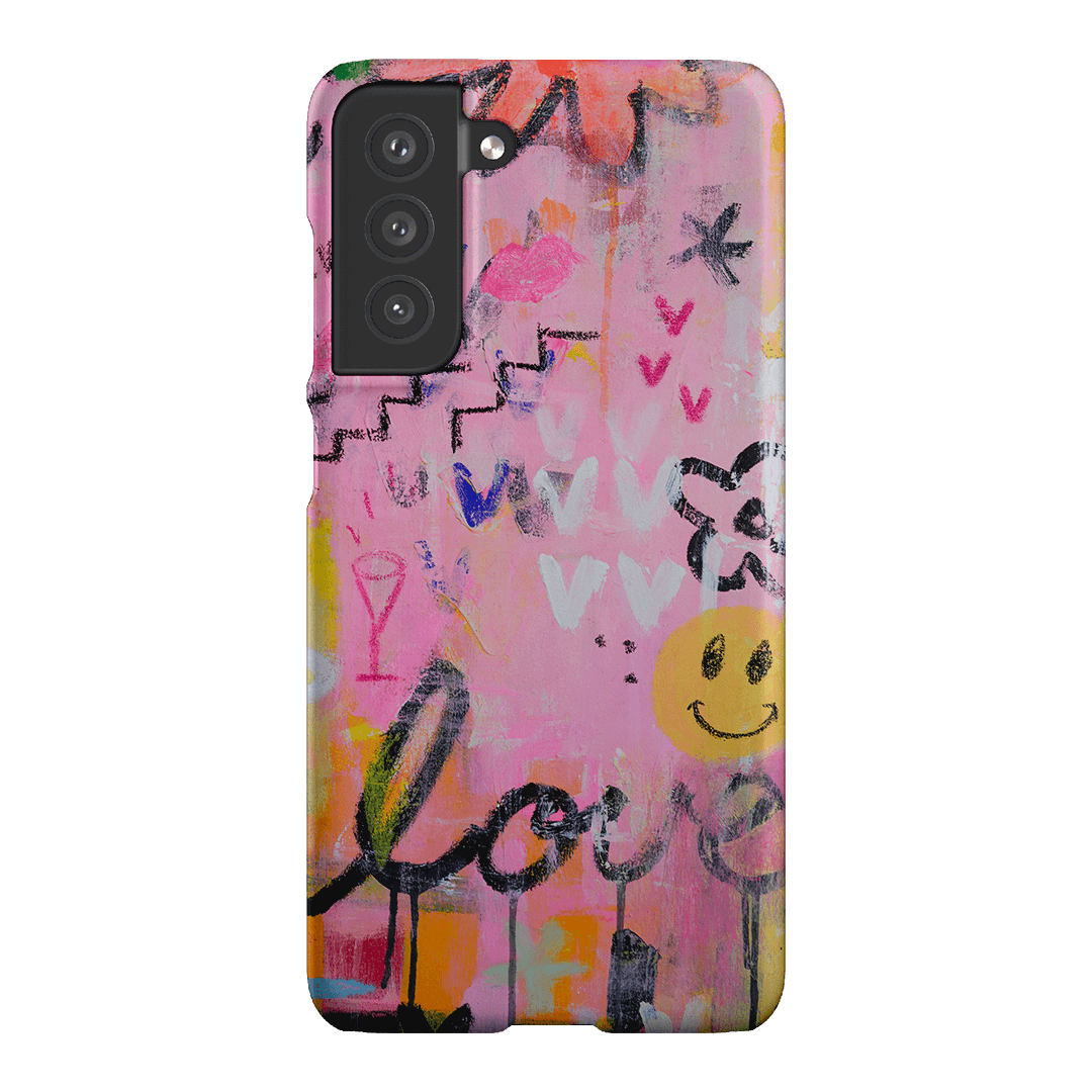 Love Smiles Printed Phone Cases Samsung Galaxy S21 FE / Snap by Jackie Green - The Dairy