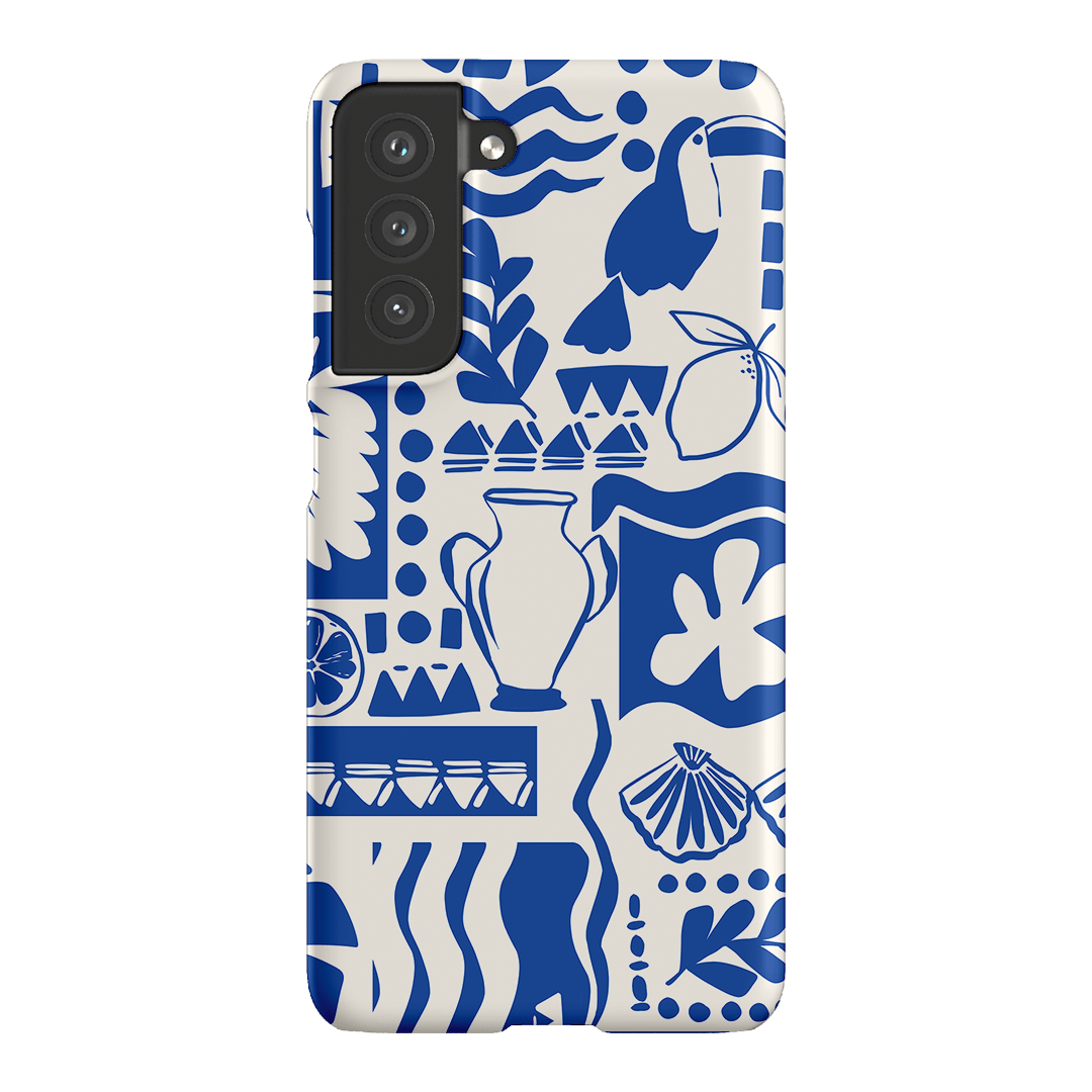 Toucan Blue Printed Phone Cases Samsung Galaxy S21 FE / Snap by Charlie Taylor - The Dairy