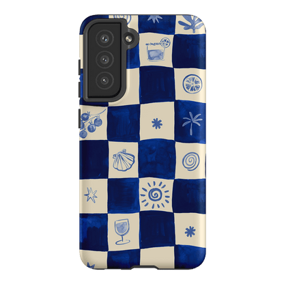 Afternoon Mezze Azure Printed Phone Cases Samsung Galaxy S21 FE / Armoured by Charlie Taylor - The Dairy