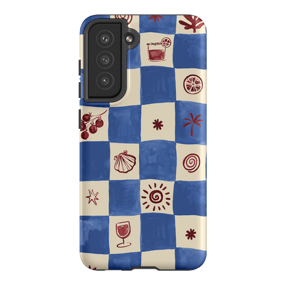 Afternoon Mezze Cornflower Printed Phone Cases Samsung Galaxy S21 FE / Armoured by Charlie Taylor - The Dairy