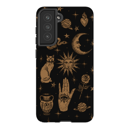 Astro Flash Noir Printed Phone Cases Samsung Galaxy S21 FE / Armoured by Veronica Tucker - The Dairy