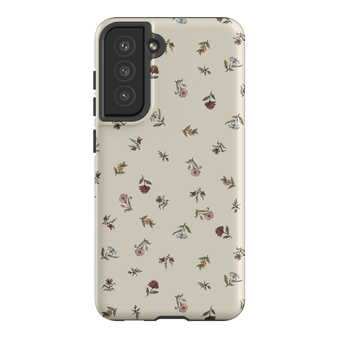 Butter Ditsy Printed Phone Cases Samsung Galaxy S21 FE / Armoured by Veronica Tucker - The Dairy