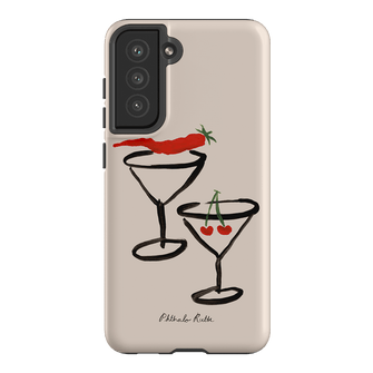 Chili Cherry Printed Phone Cases Samsung Galaxy S21 FE / Armoured by Phthalo Ruth - The Dairy