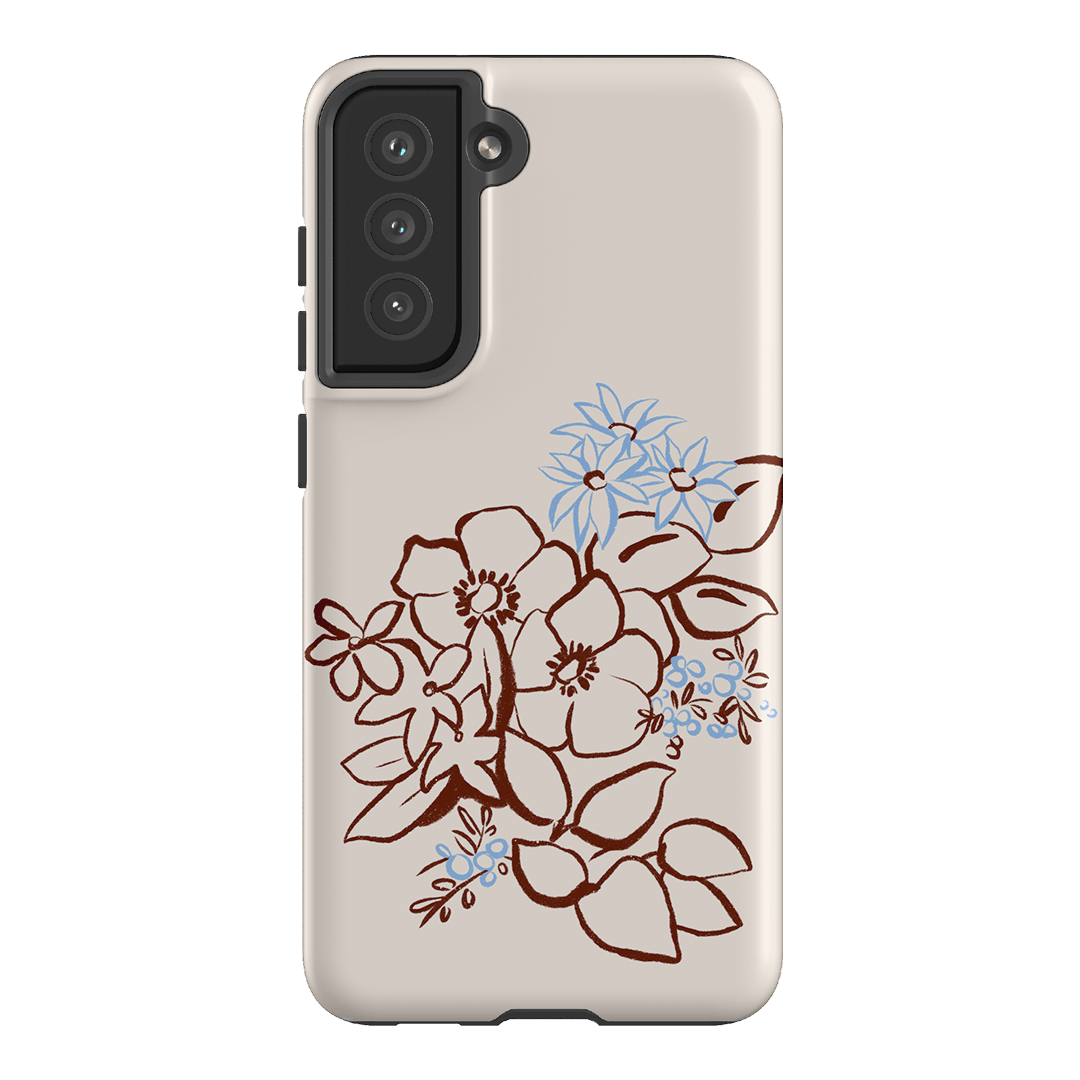 Cream Posy Printed Phone Cases Samsung Galaxy S21 FE / Armoured by Typoflora - The Dairy