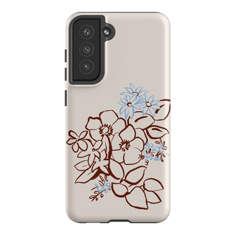 Cream Posy Printed Phone Cases Samsung Galaxy S21 FE / Armoured by Typoflora - The Dairy