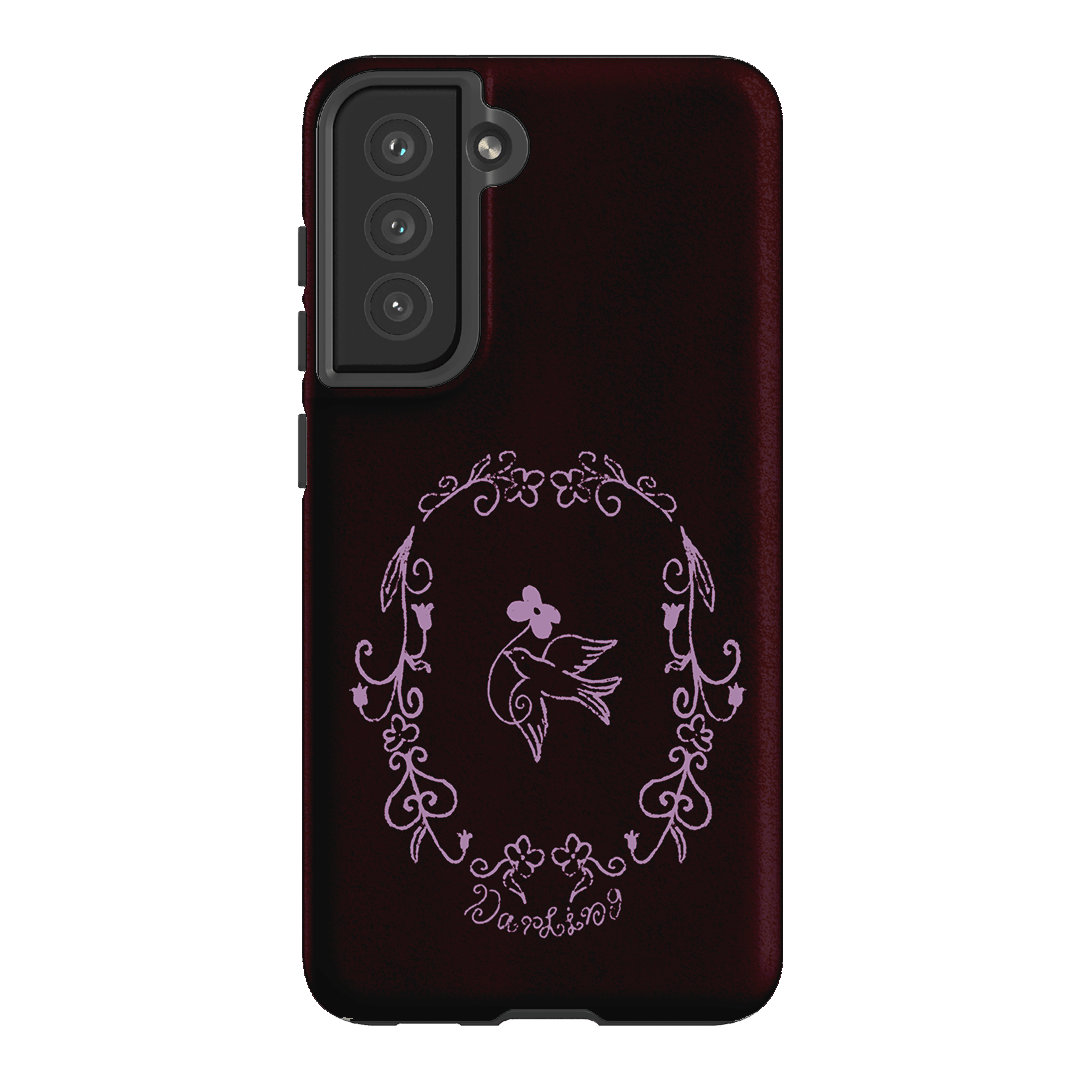 Darling Burgundy Printed Phone Cases by The Dairy - The Dairy