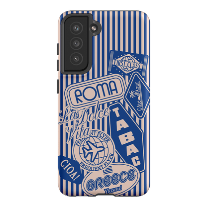 Frequent Flyer Printed Phone Cases Samsung Galaxy S21 FE / Armoured by The Dairy - The Dairy