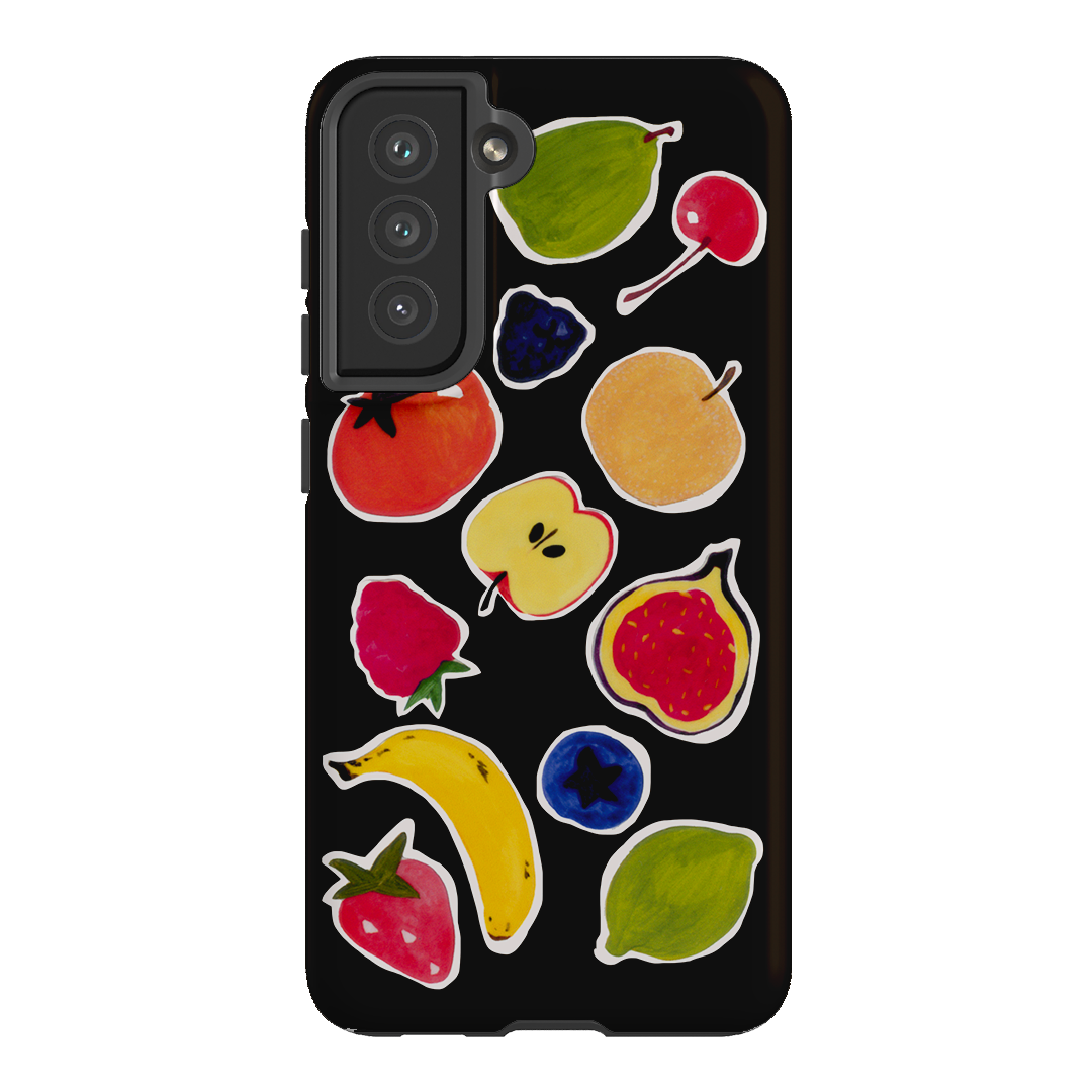 Fruit Stickers Printed Phone Cases Samsung Galaxy S21 FE / Armoured by Studio Bon - The Dairy