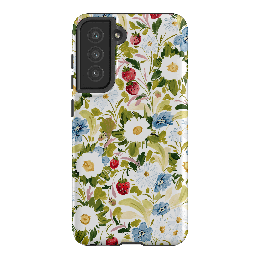 Garden Strawberries Printed Phone Cases Samsung Galaxy S21 FE / Armoured by Ellie Mae - The Dairy