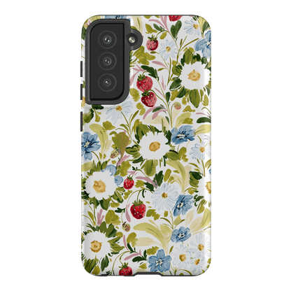 Garden Strawberries Printed Phone Cases Samsung Galaxy S21 FE / Armoured by Ellie Mae - The Dairy