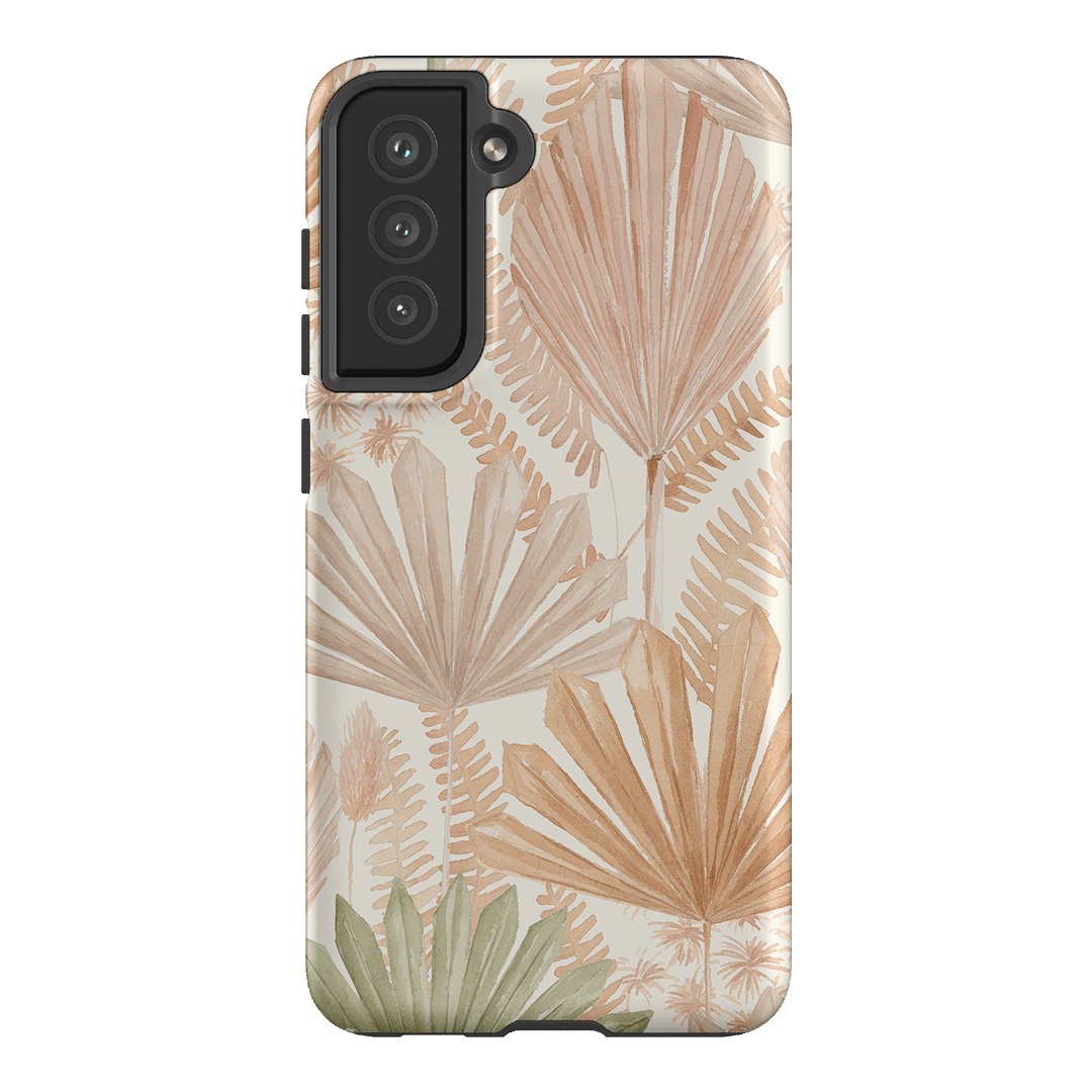Golden Palm Printed Phone Cases Samsung Galaxy S21 FE / Armoured by Cass Deller - The Dairy