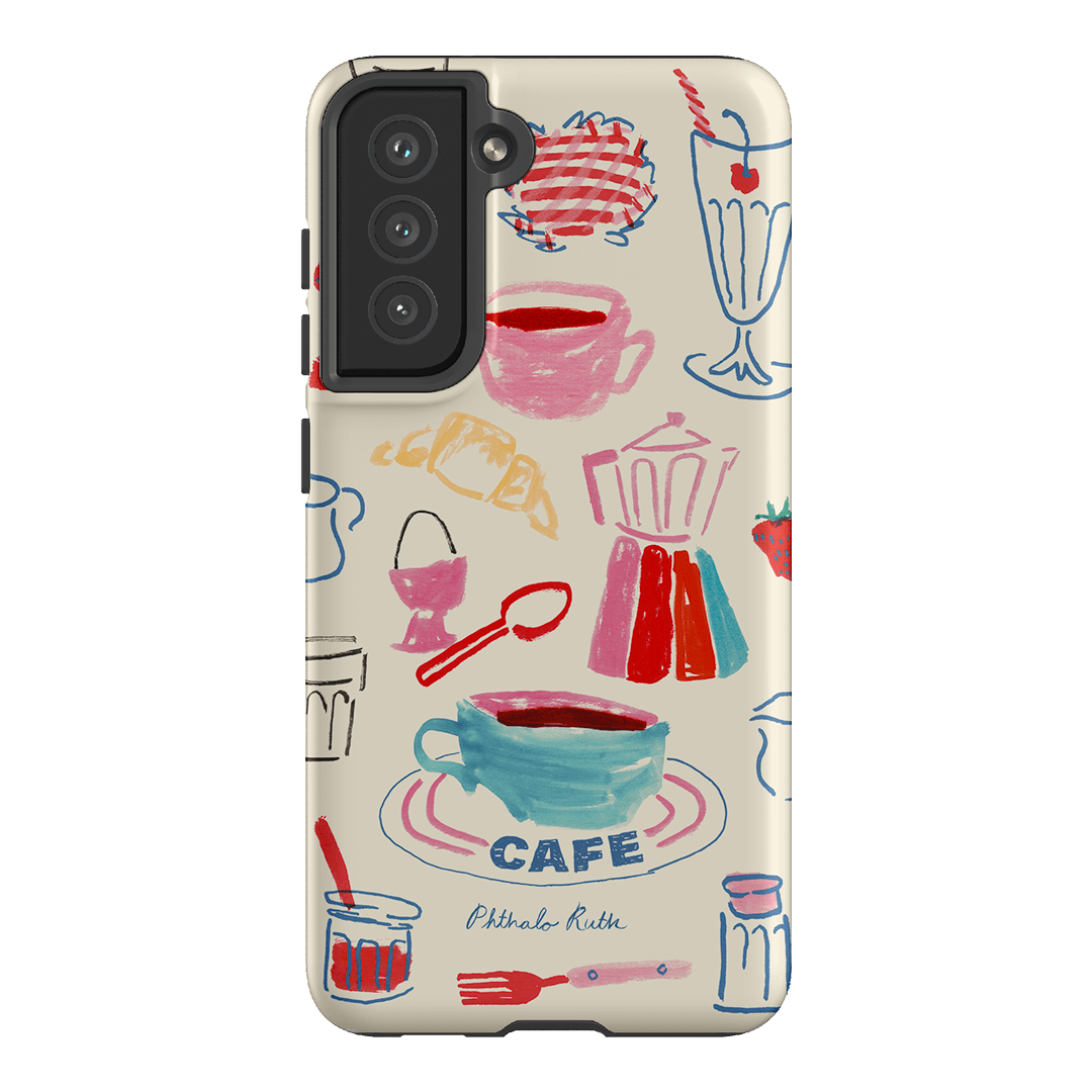 Home Cafe Printed Phone Cases Samsung Galaxy S21 FE / Armoured by Phthalo Ruth - The Dairy