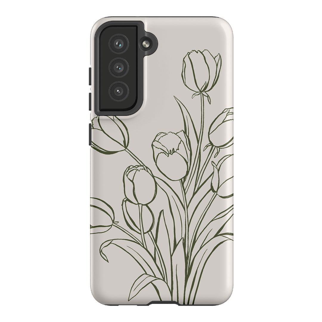 Inked Tulips Printed Phone Cases Samsung Galaxy S21 FE / Armoured by Typoflora - The Dairy
