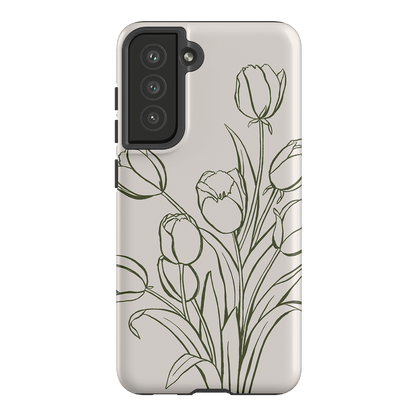 Inked Tulips Printed Phone Cases Samsung Galaxy S21 FE / Armoured by Typoflora - The Dairy