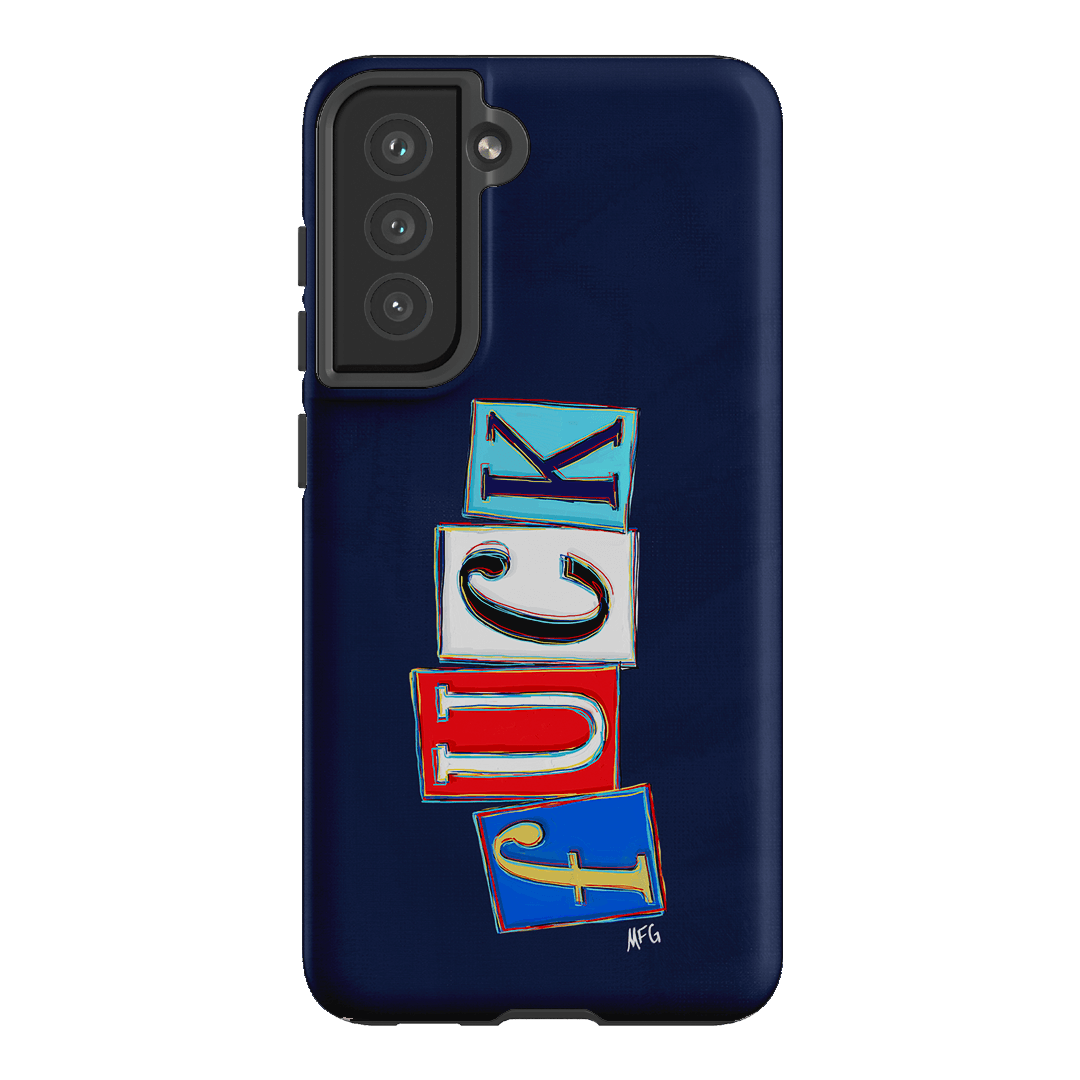 Lil Fcks Blue Printed Phone Cases Samsung Galaxy S21 FE / Armoured by Margarbs Art - The Dairy
