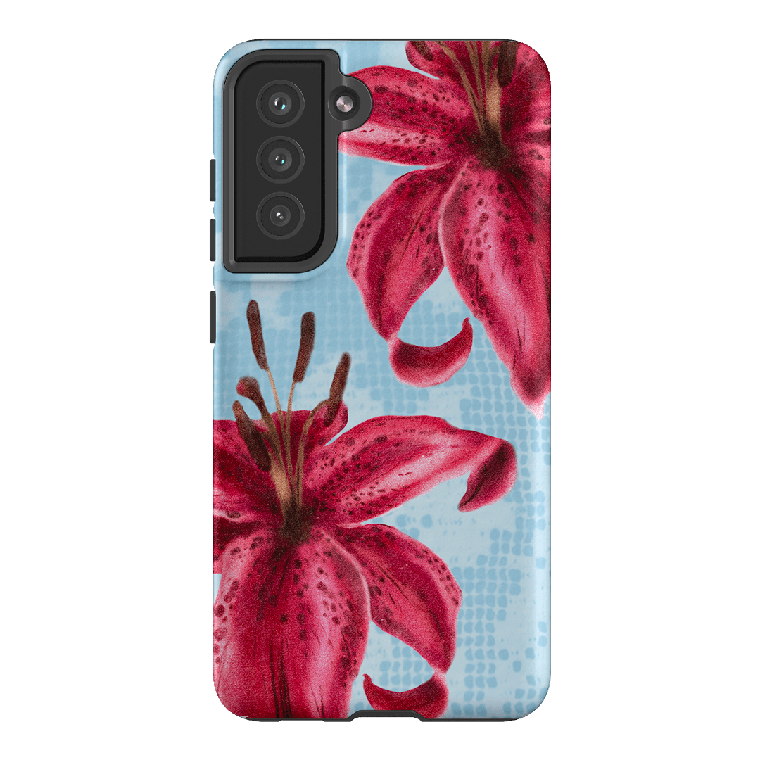 Lillies Printed Phone Cases Samsung Galaxy S21 FE / Armoured by Sally Hungerford - The Dairy