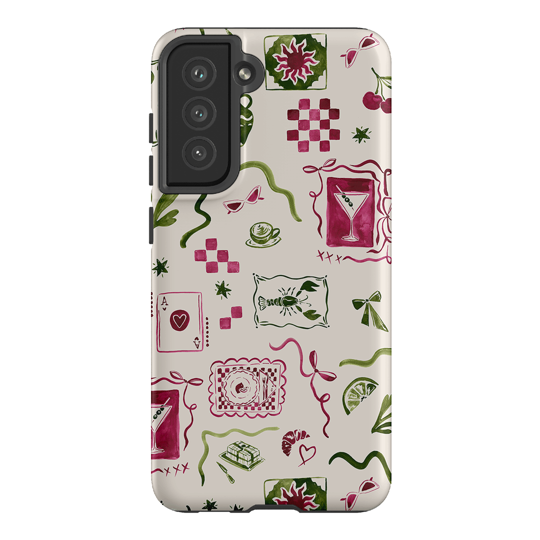 Martini Gal Printed Phone Cases Samsung Galaxy S21 FE / Armoured by Charlie Taylor - The Dairy