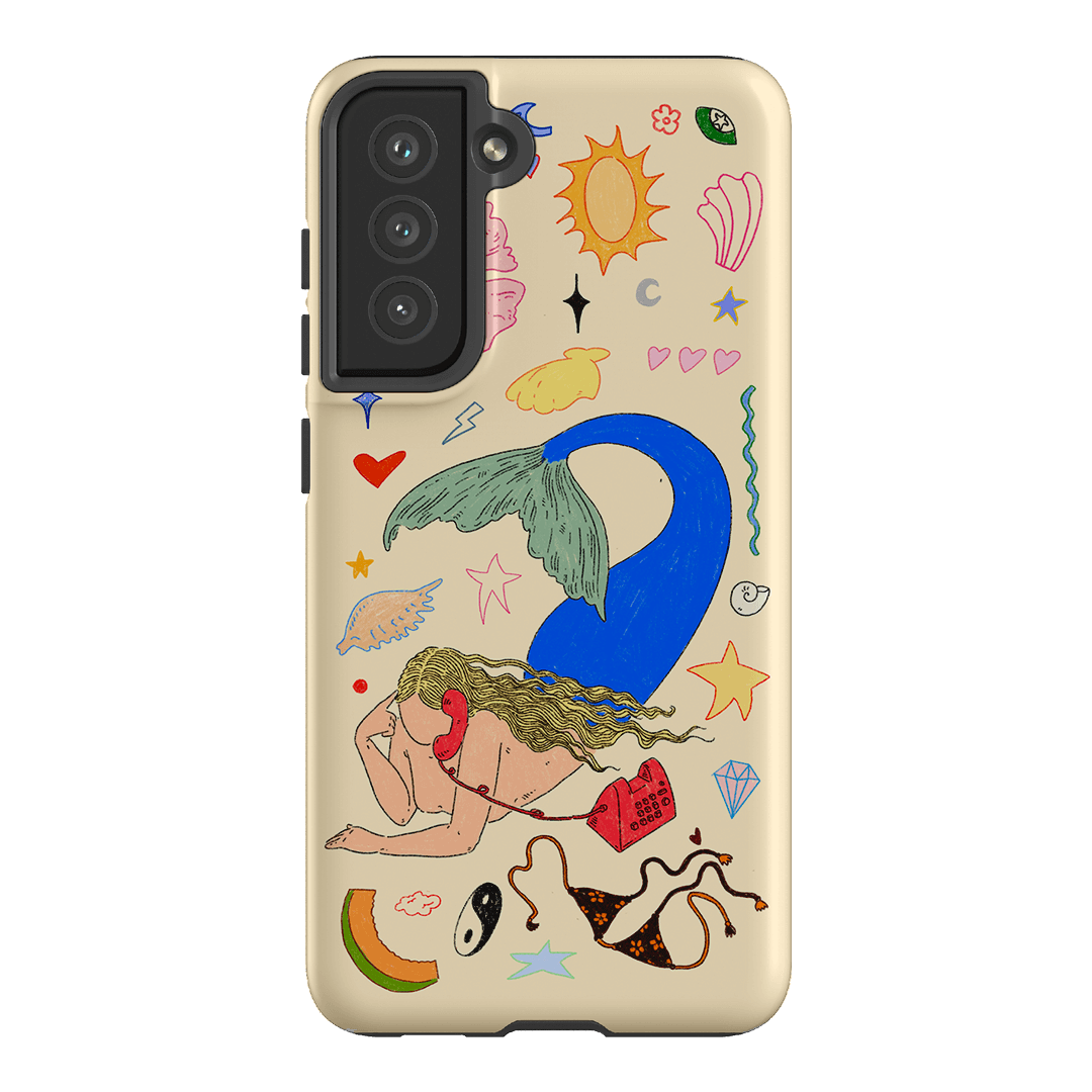 Mermaid Salad Cream Printed Phone Cases Samsung Galaxy S21 FE / Armoured by Easty Beasty - The Dairy