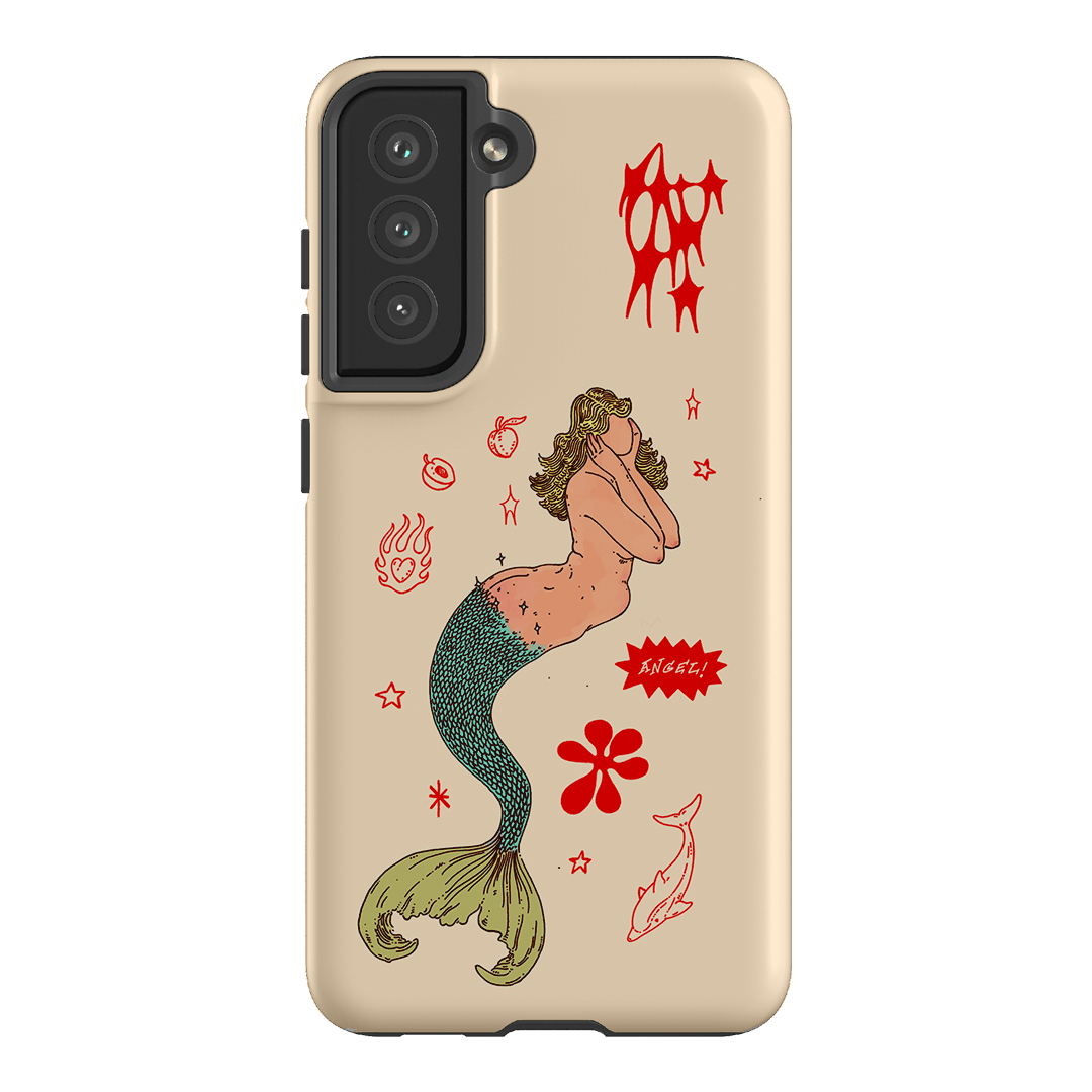 Mimi Cream Printed Phone Cases Samsung Galaxy S21 FE / Armoured by Easty Beasty - The Dairy