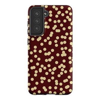 Mini Confetti Burgundy Butter Printed Phone Cases Samsung Galaxy S21 FE / Armoured by Veronica Tucker - The Dairy