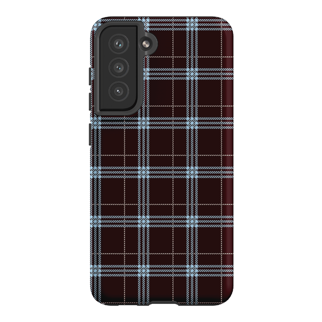 Mocha Plaid Printed Phone Cases Samsung Galaxy S21 FE / Armoured by The Dairy - The Dairy