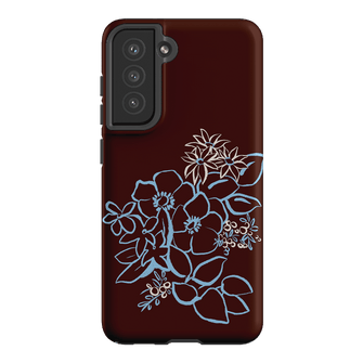 Mocha Posy Printed Phone Cases Samsung Galaxy S21 FE / Armoured by Typoflora - The Dairy