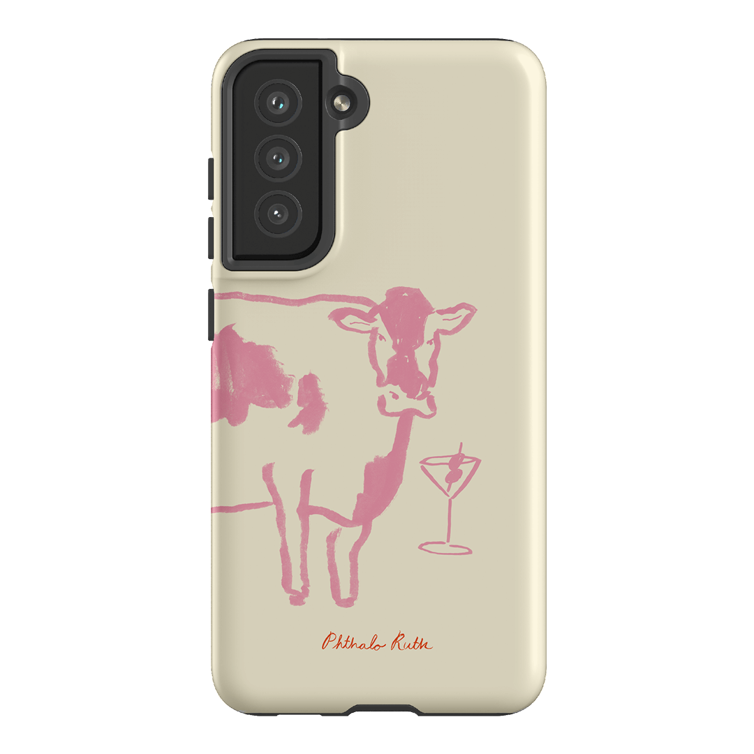 Mootini Pink Printed Phone Cases Samsung Galaxy S21 FE / Armoured by Phthalo Ruth - The Dairy